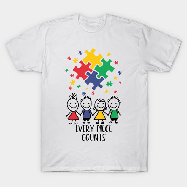 Every Piece Counts Autism T-Shirt by ValentinkapngTee